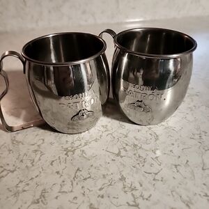 Taquilla patron stainless steel mule mugs 🍺(set of two) 15 in total!